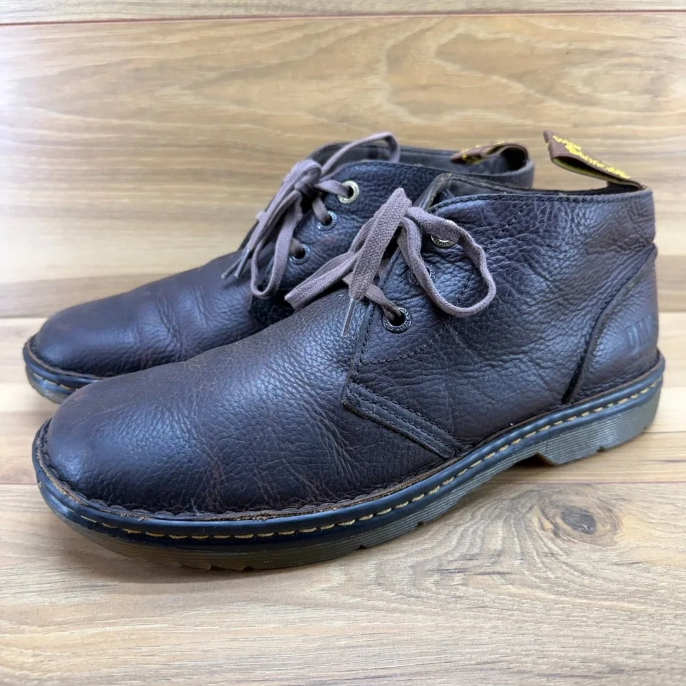 Dr Martens Sussex Chukka Desert Boot Mens 11 Brown Leather Casual Minimalist